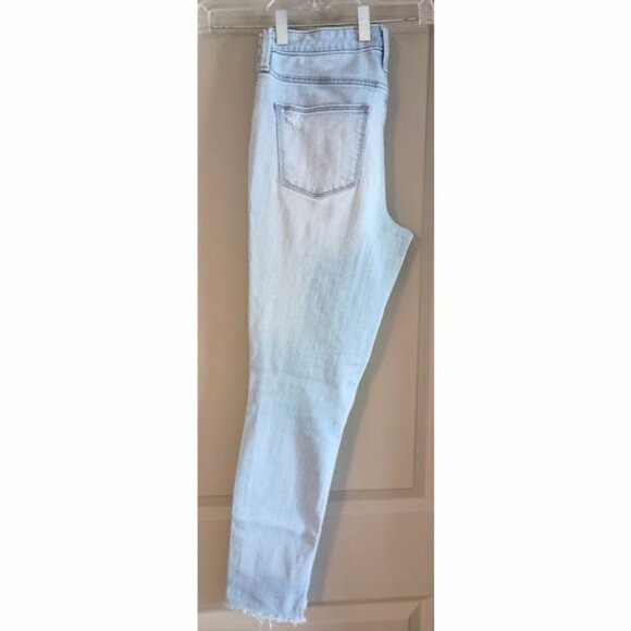 Light Wash Distressed Jeans - Picture 4 of 5